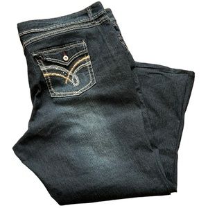 Penningtons jeans women plus size 28 inseam 28.5‎ Hemmed
